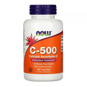 NOW Vitamin C-500 Ascorbate, 100vcaps
